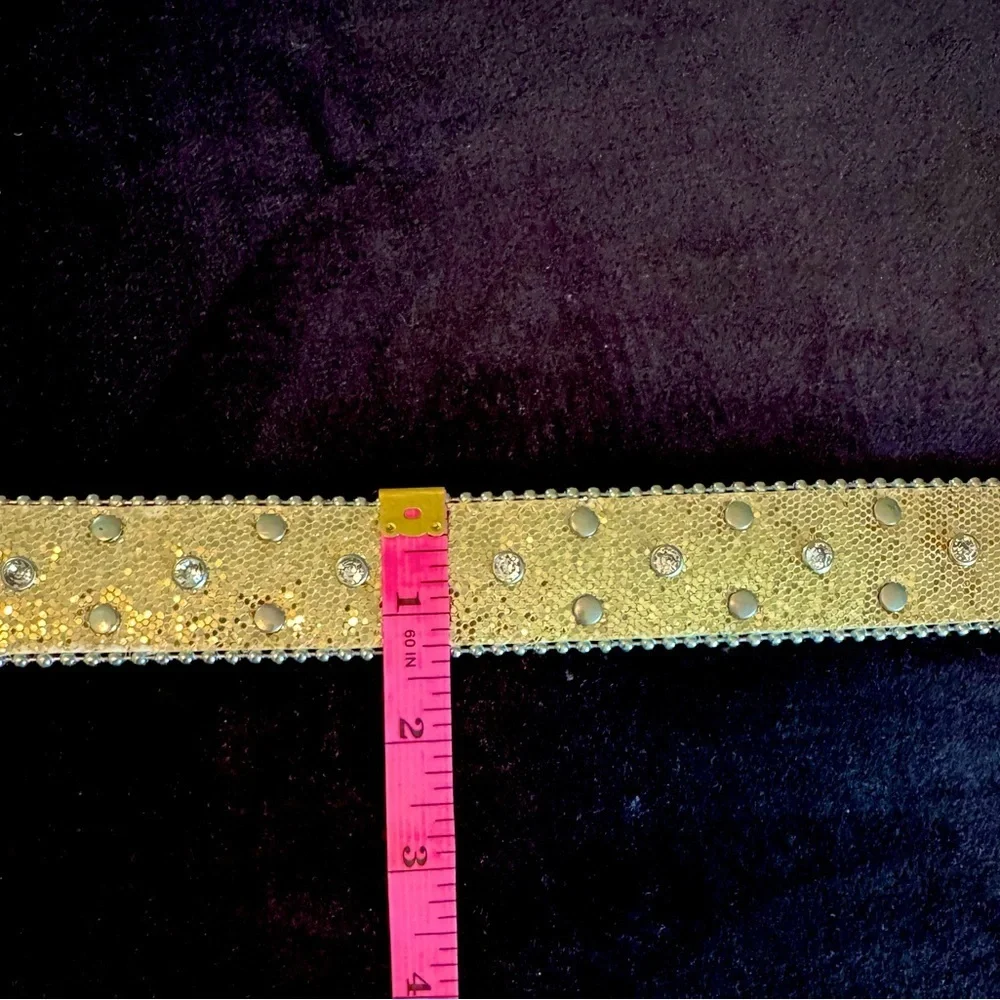 The Children's Place Gold and Silver Belt with Ornate Buckle